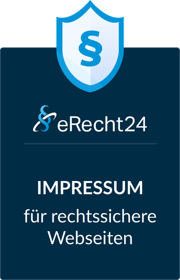 eRecht24-Siegel: Impressum für rechtssichere Webseiten